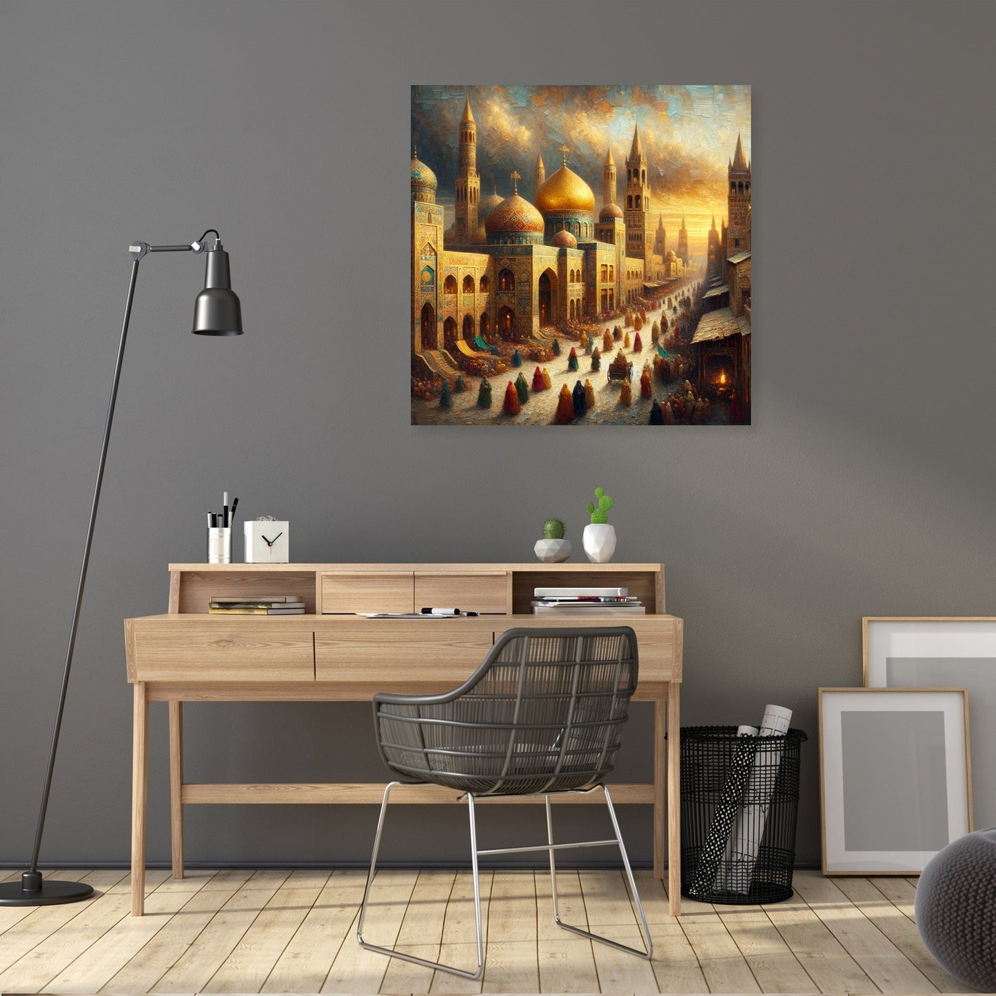 Golden City Splendor Canvas