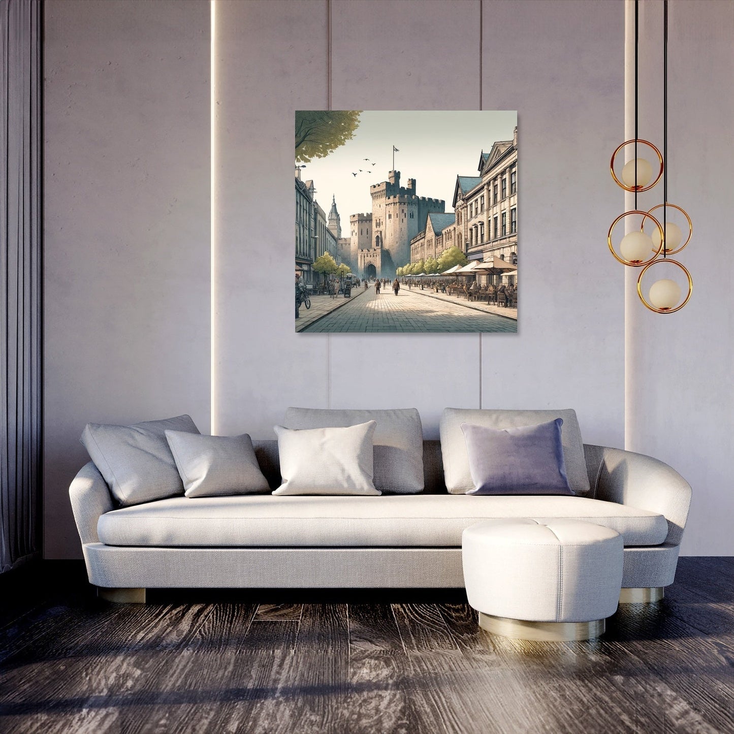 Cardiff Castle Street Canvas