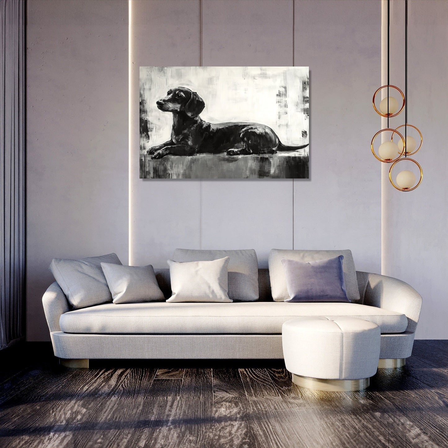 Dappled Dachshund Canvas