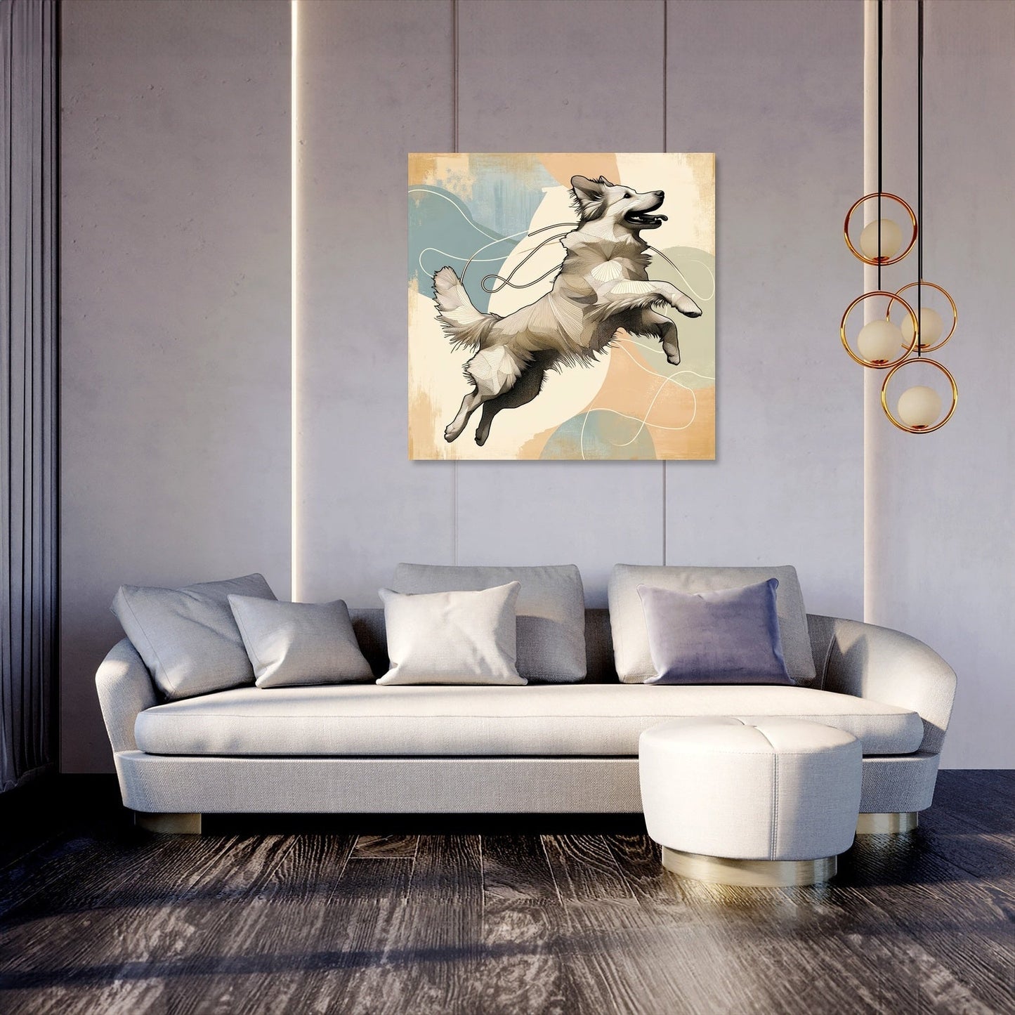 Leap of Joy Canine Canvas