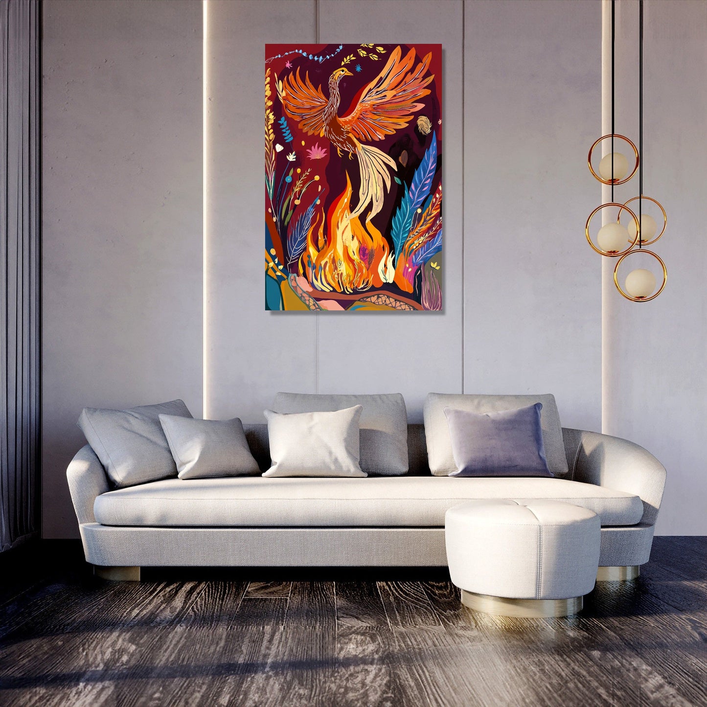 Phoenix Rebirth Celebration Canvas