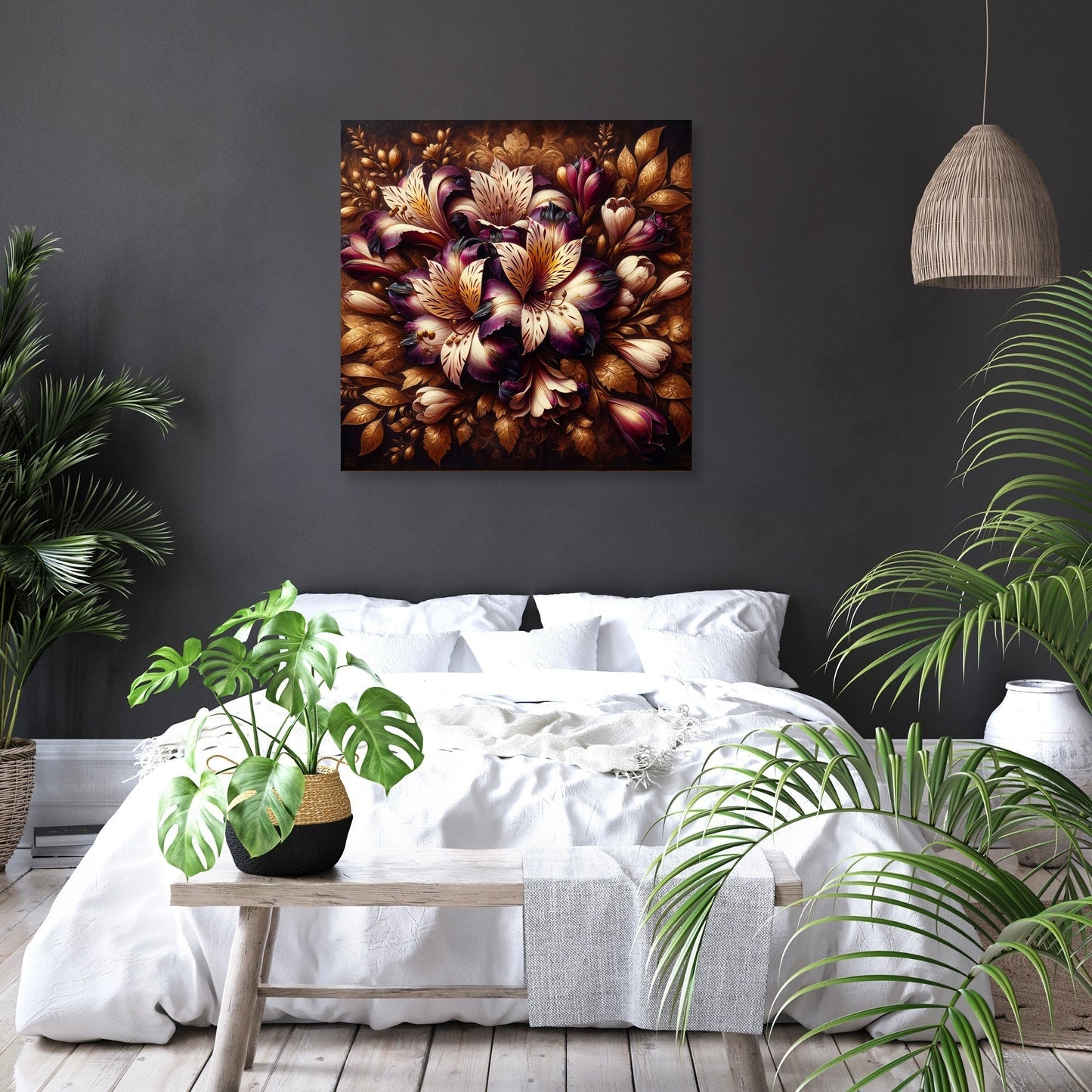 Regal Alstroemeria Canvas