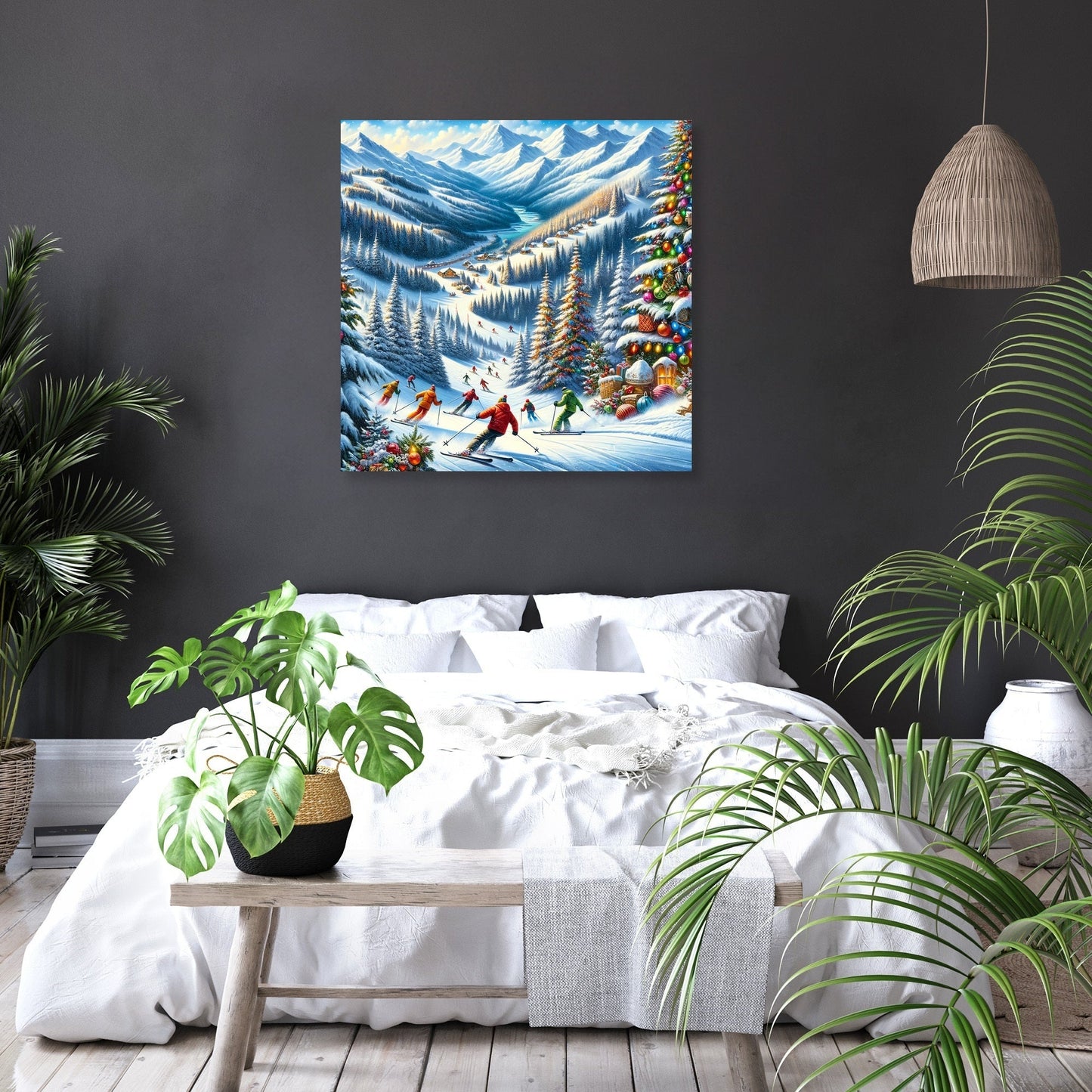 Holiday Slopes Canvas