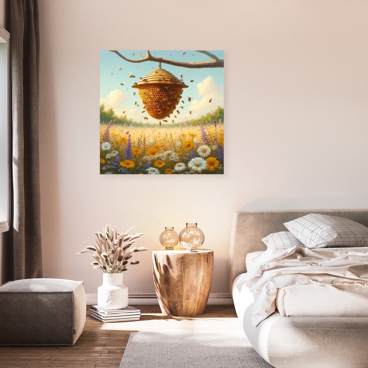Busy Beehive Canvas
