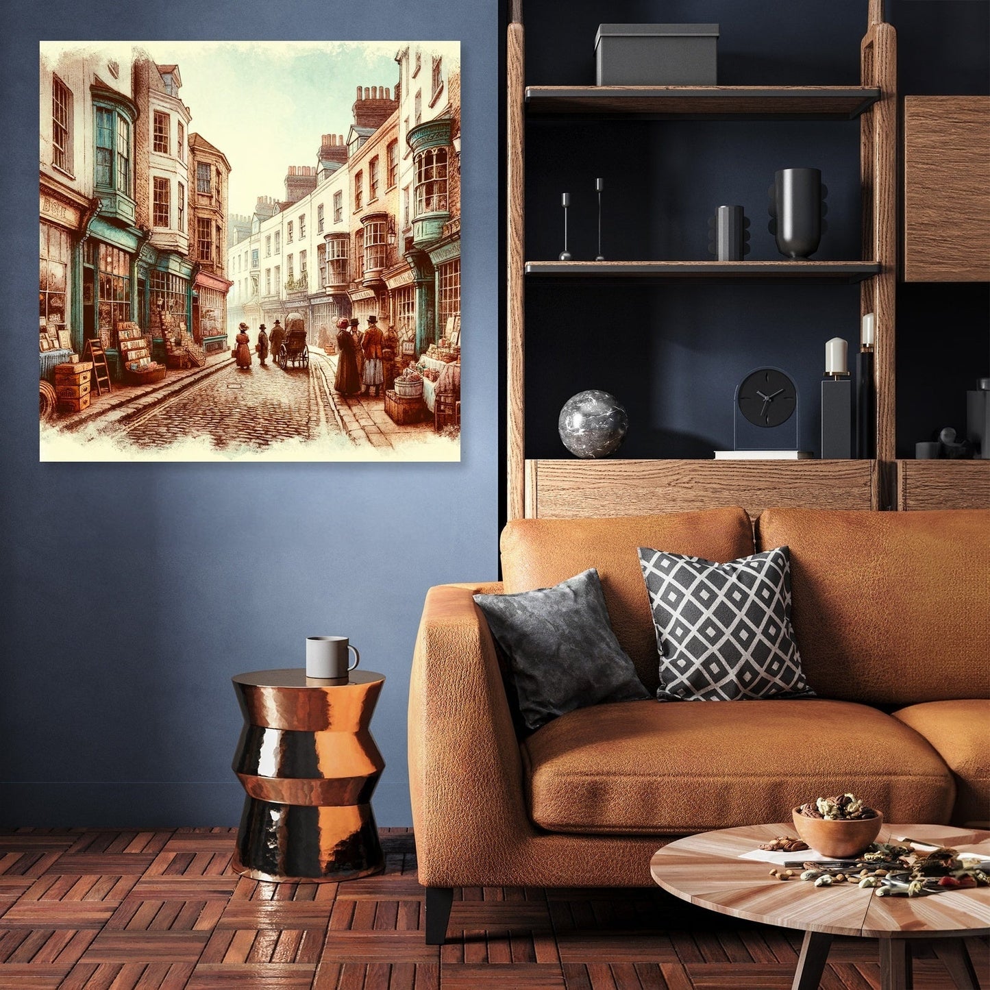 Vintage Lanes of Brighton Canvas
