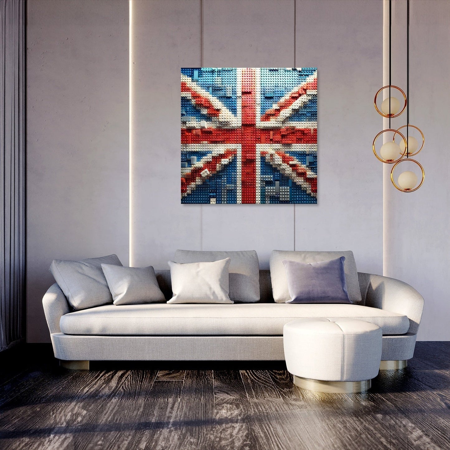 Brickwork Union Jack Canvas