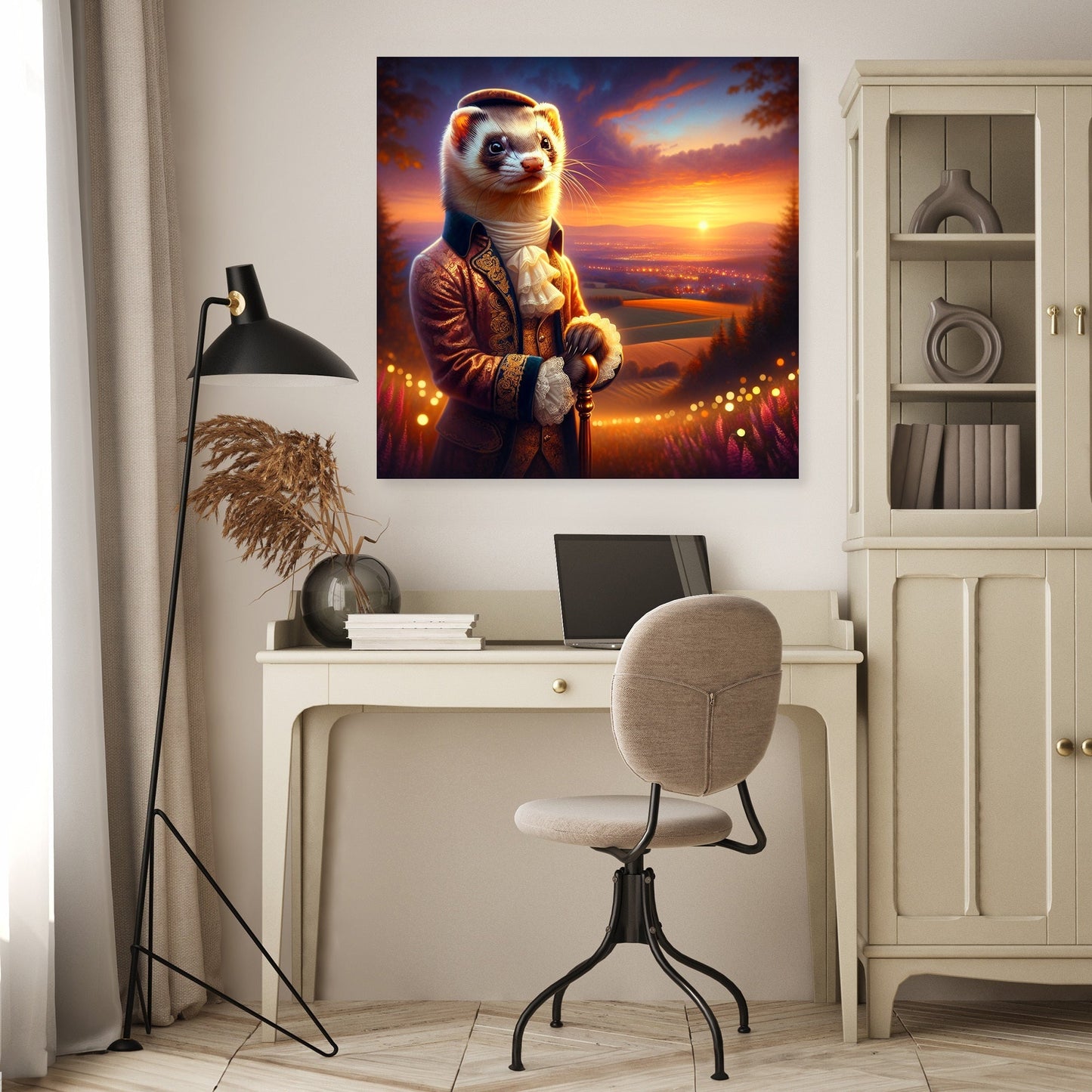 Regal Ferret Dusk Reverie Canvas