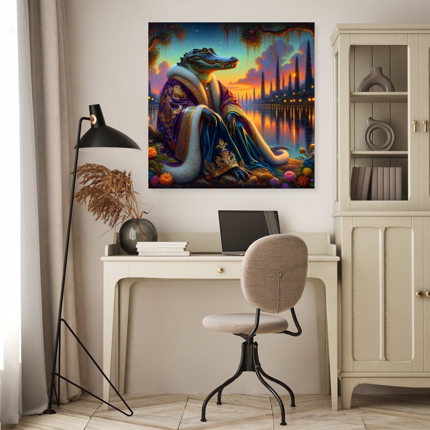 Regal Alligator Dusk Canvas