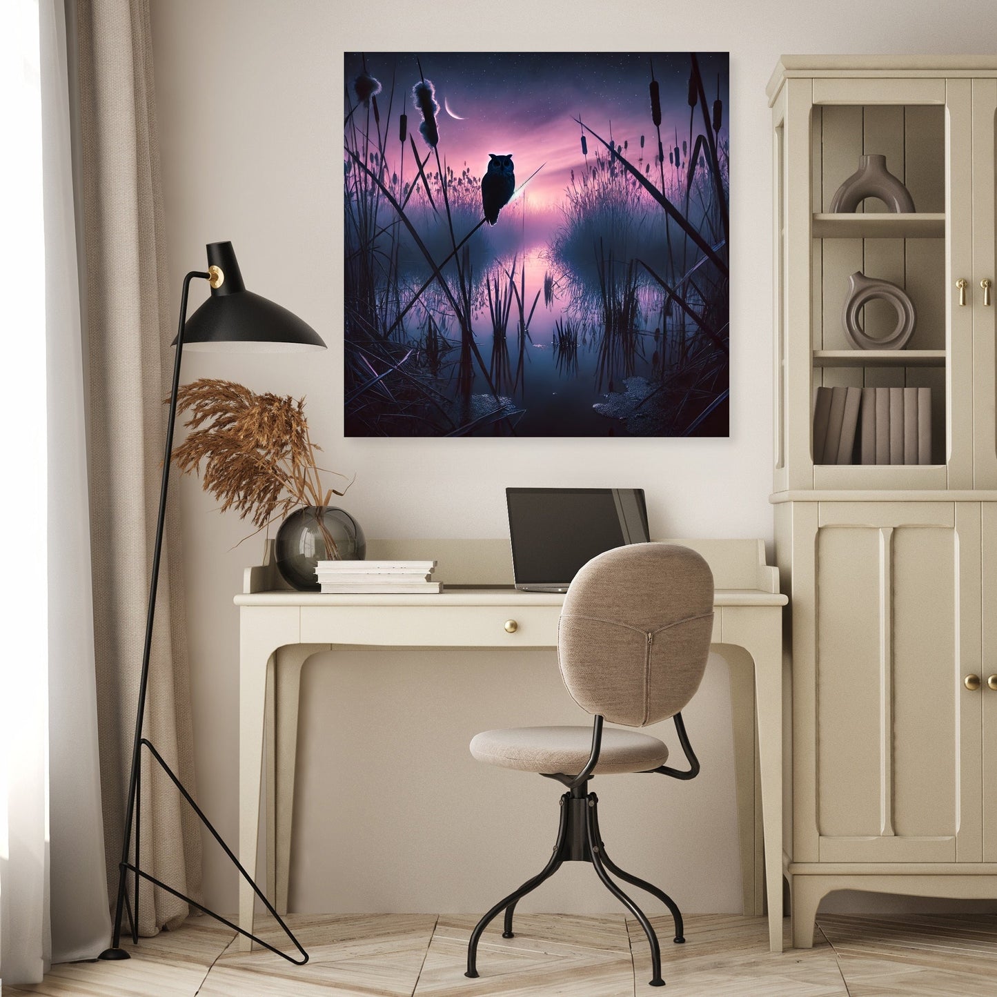 Twilight Marshland Canvas
