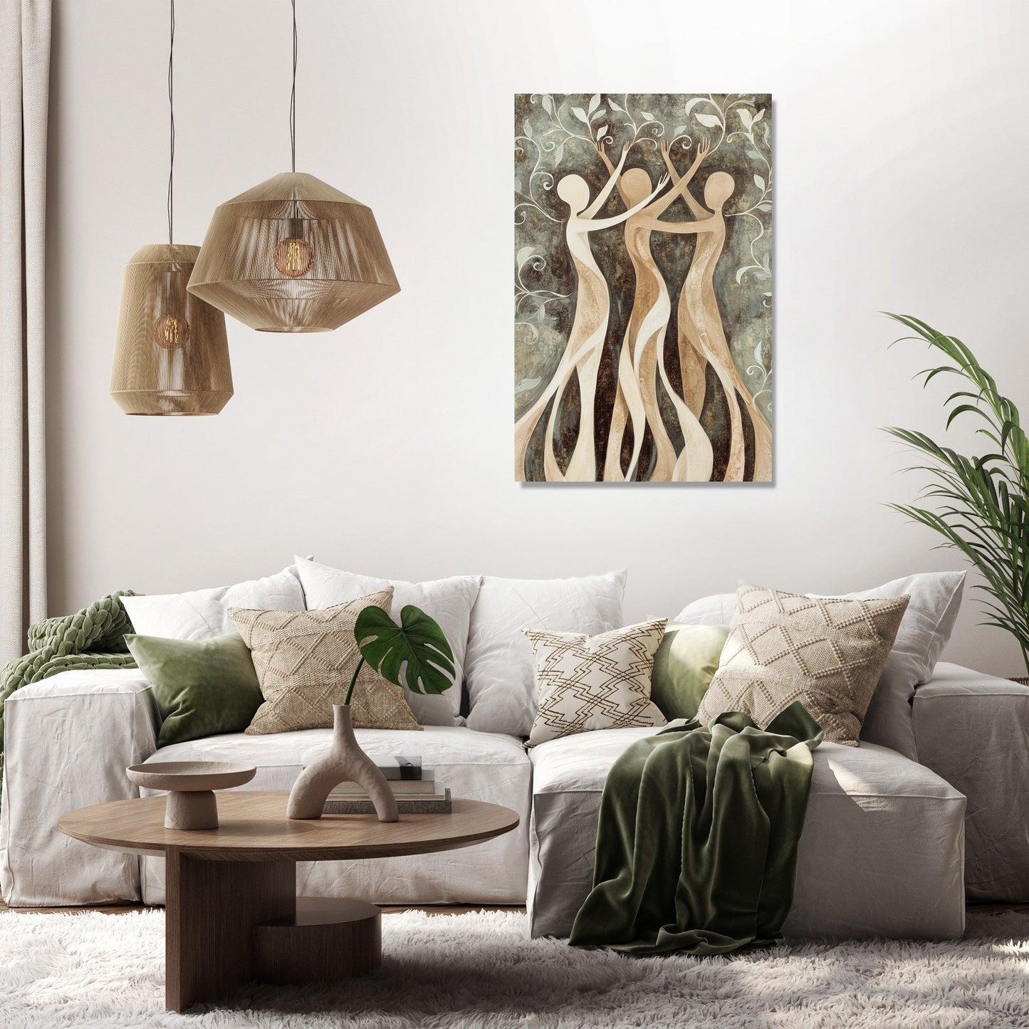 Flowing Yoga Poses Canvas