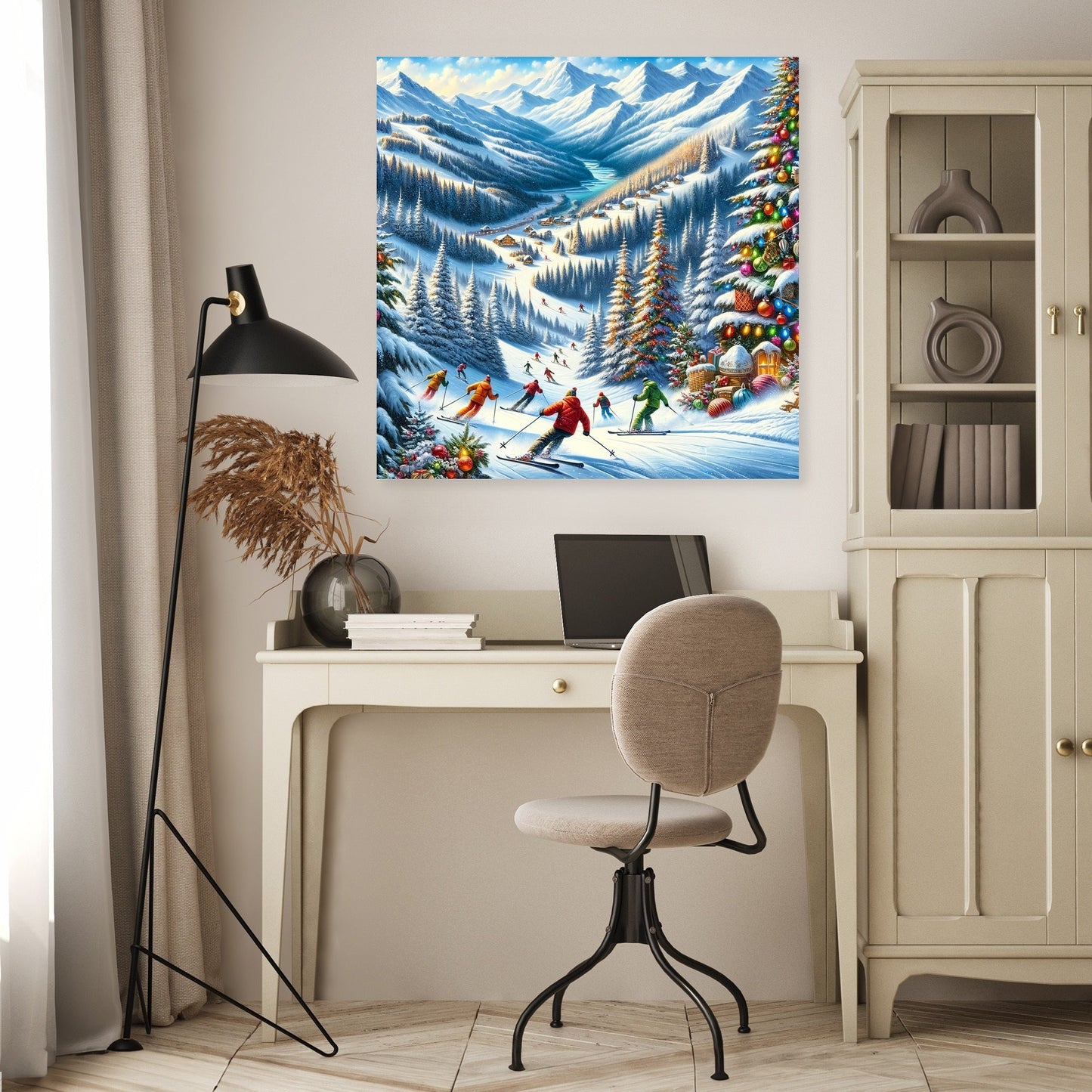 Holiday Slopes Canvas