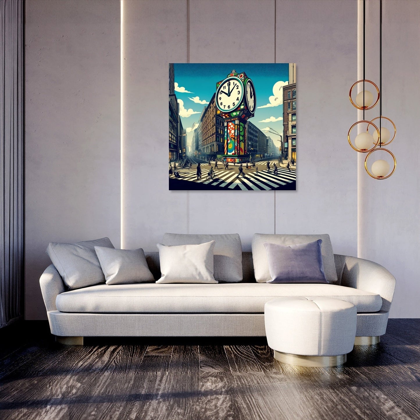 Time's Whimsy Avenue Canvas
