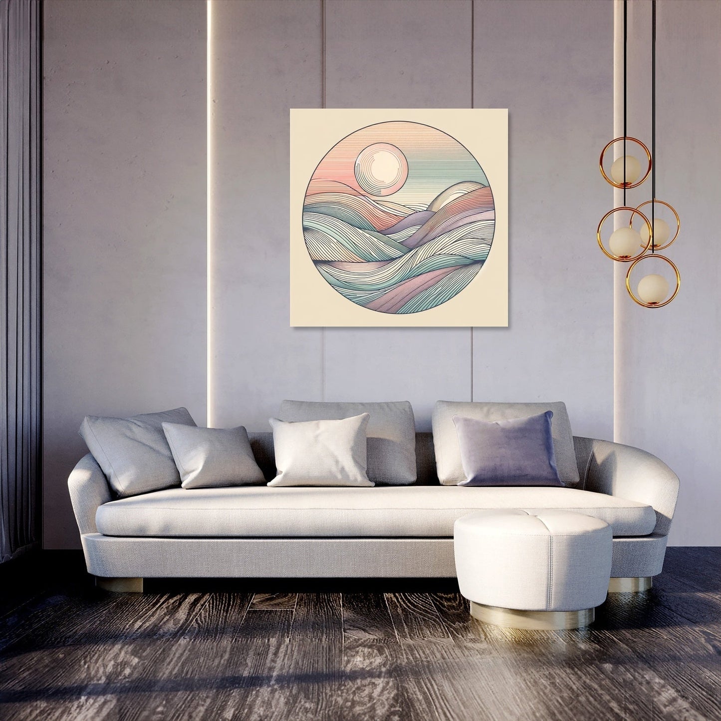 Pastel Serenity Canvas