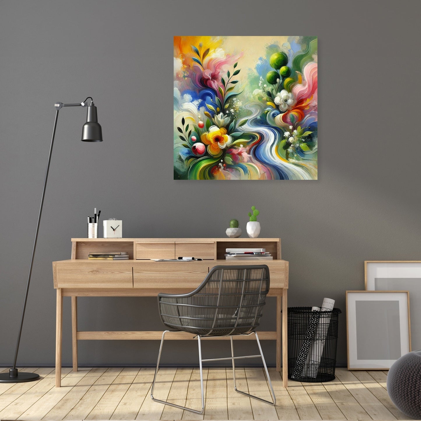 Abstract Spring Renewal Canvas