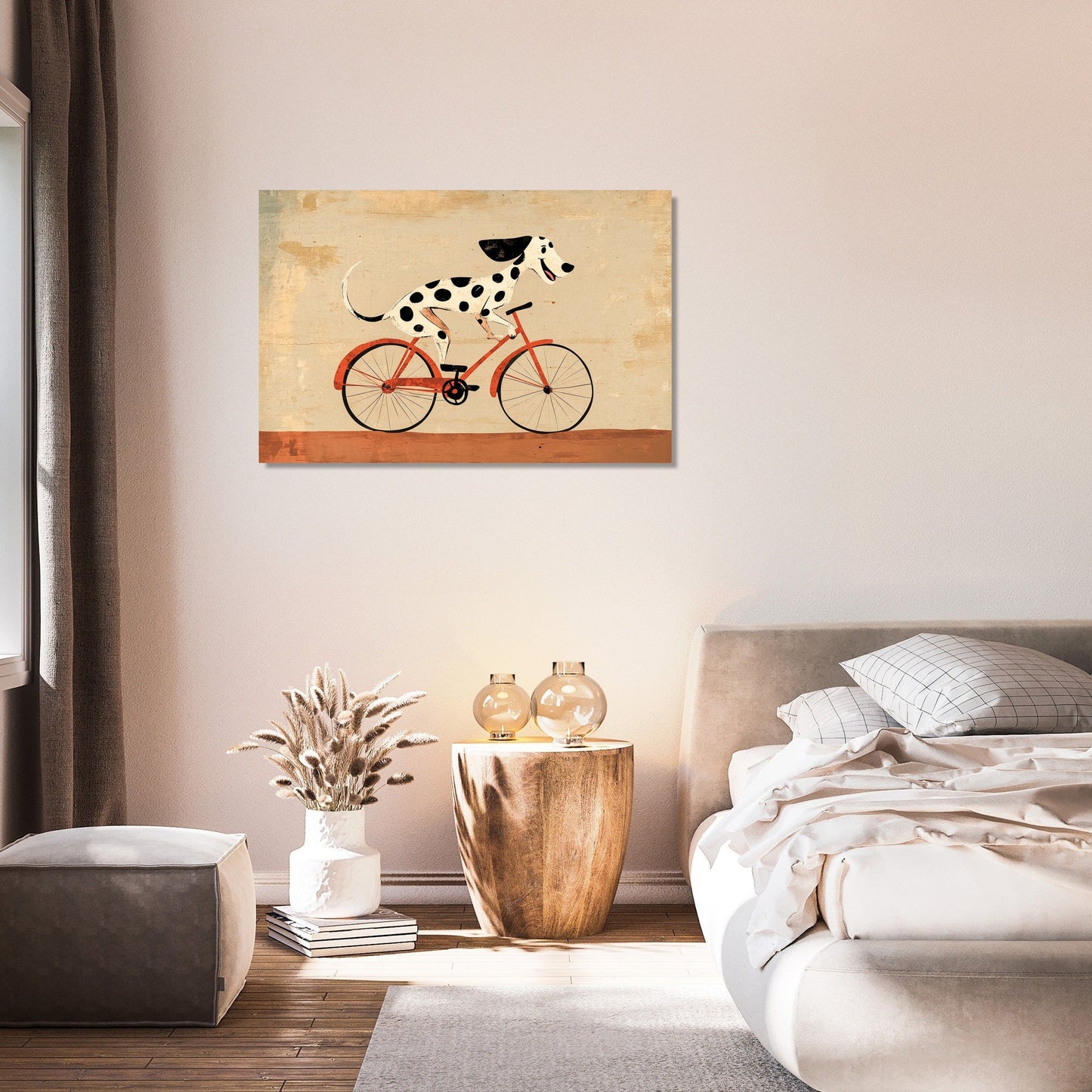 Dalmatian on Wheels Canvas