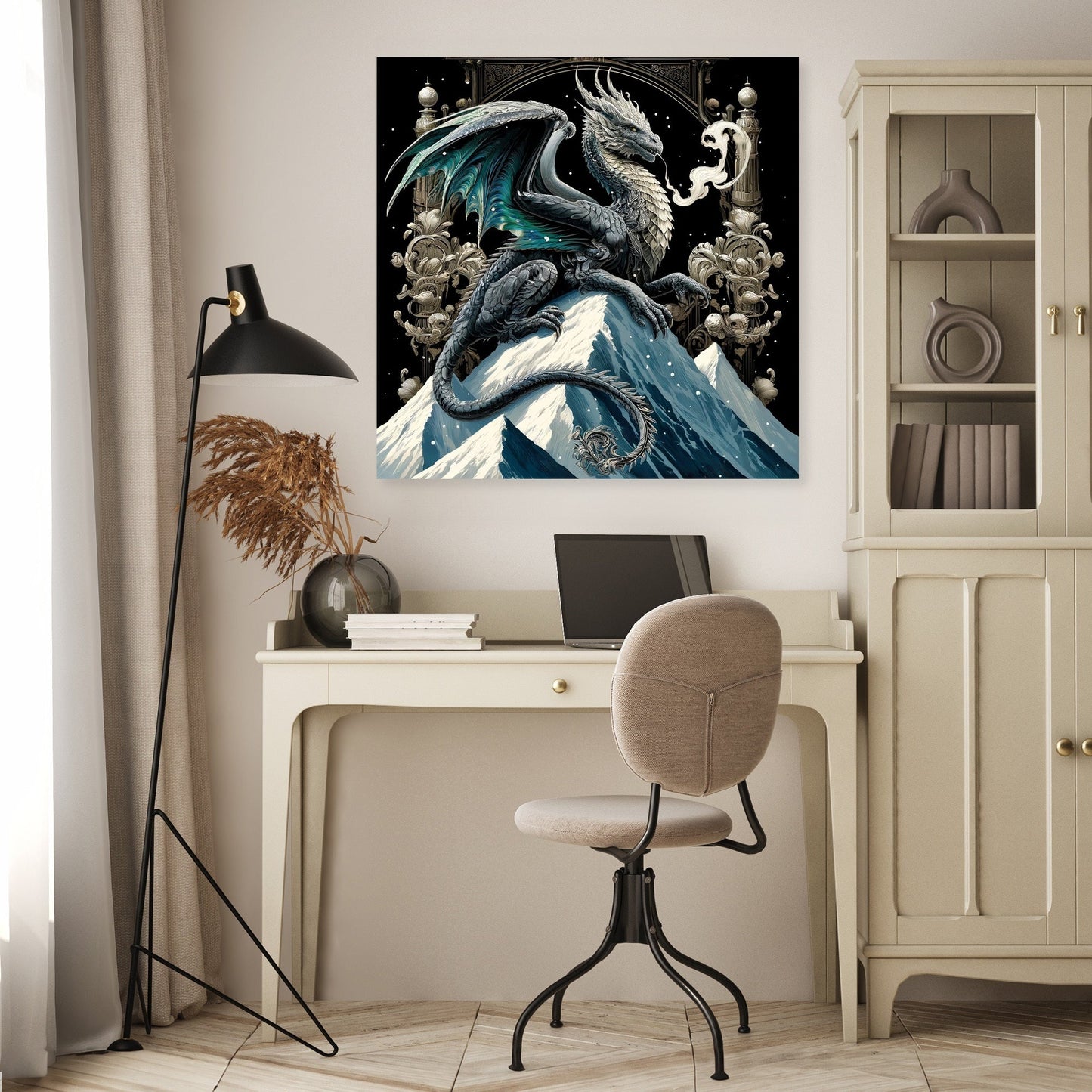 Mountain Majesty Dragon Canvas
