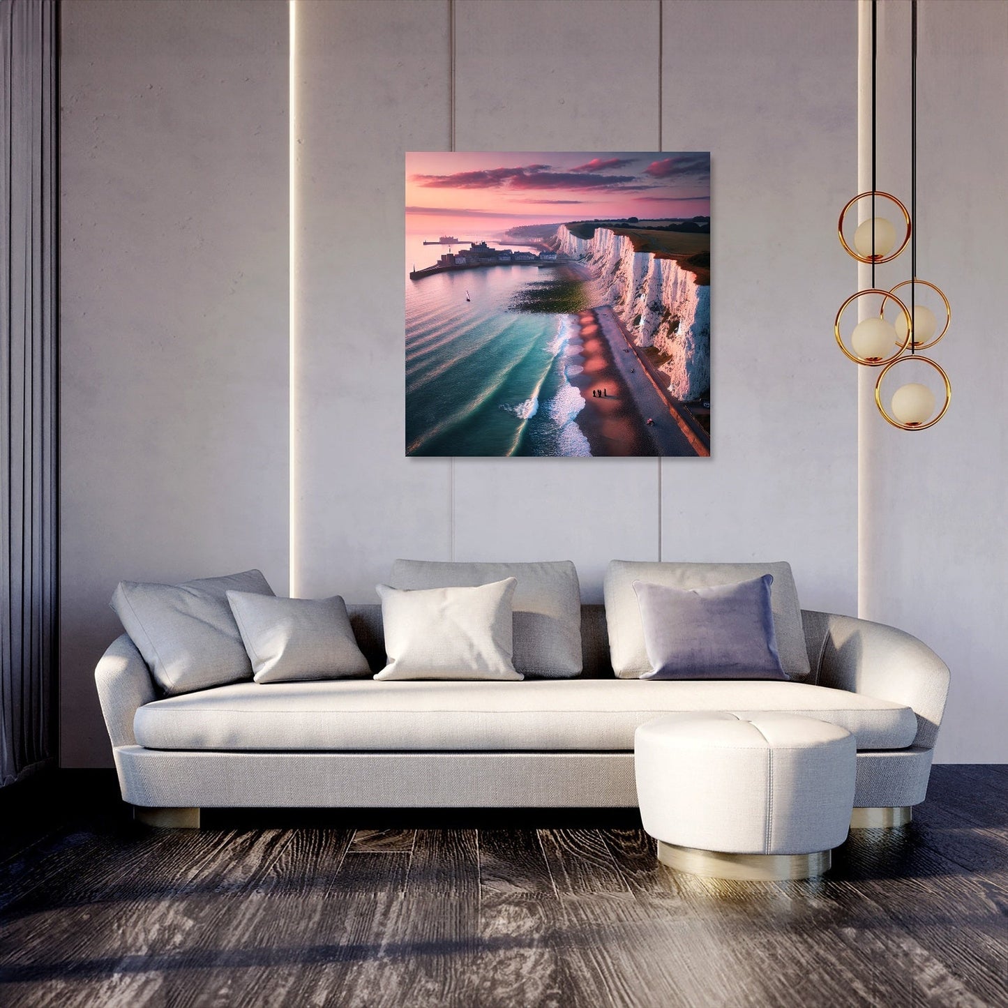 Dover Sunrise Cliffs Canvas