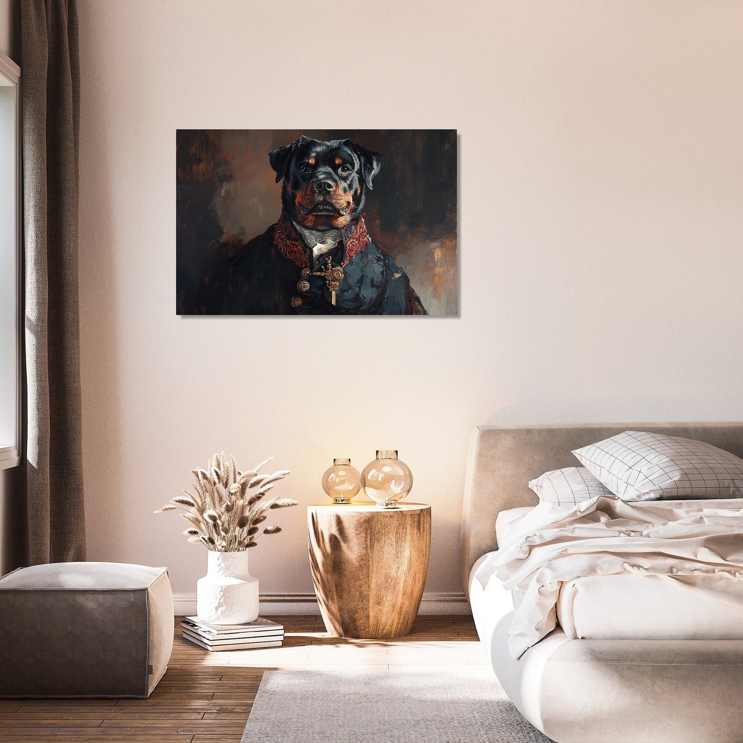 Regal Rottweiler Canvas