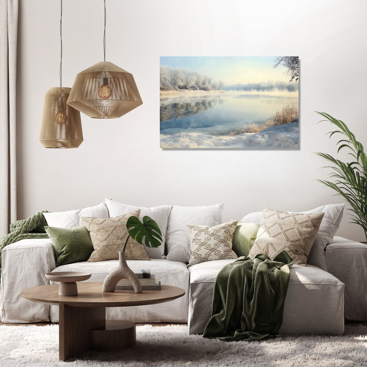 Frosted Serenity Canvas
