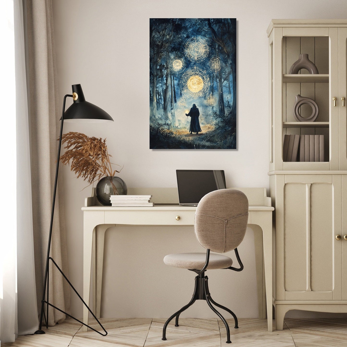 Enchanted Sorcerer Ritual Canvas