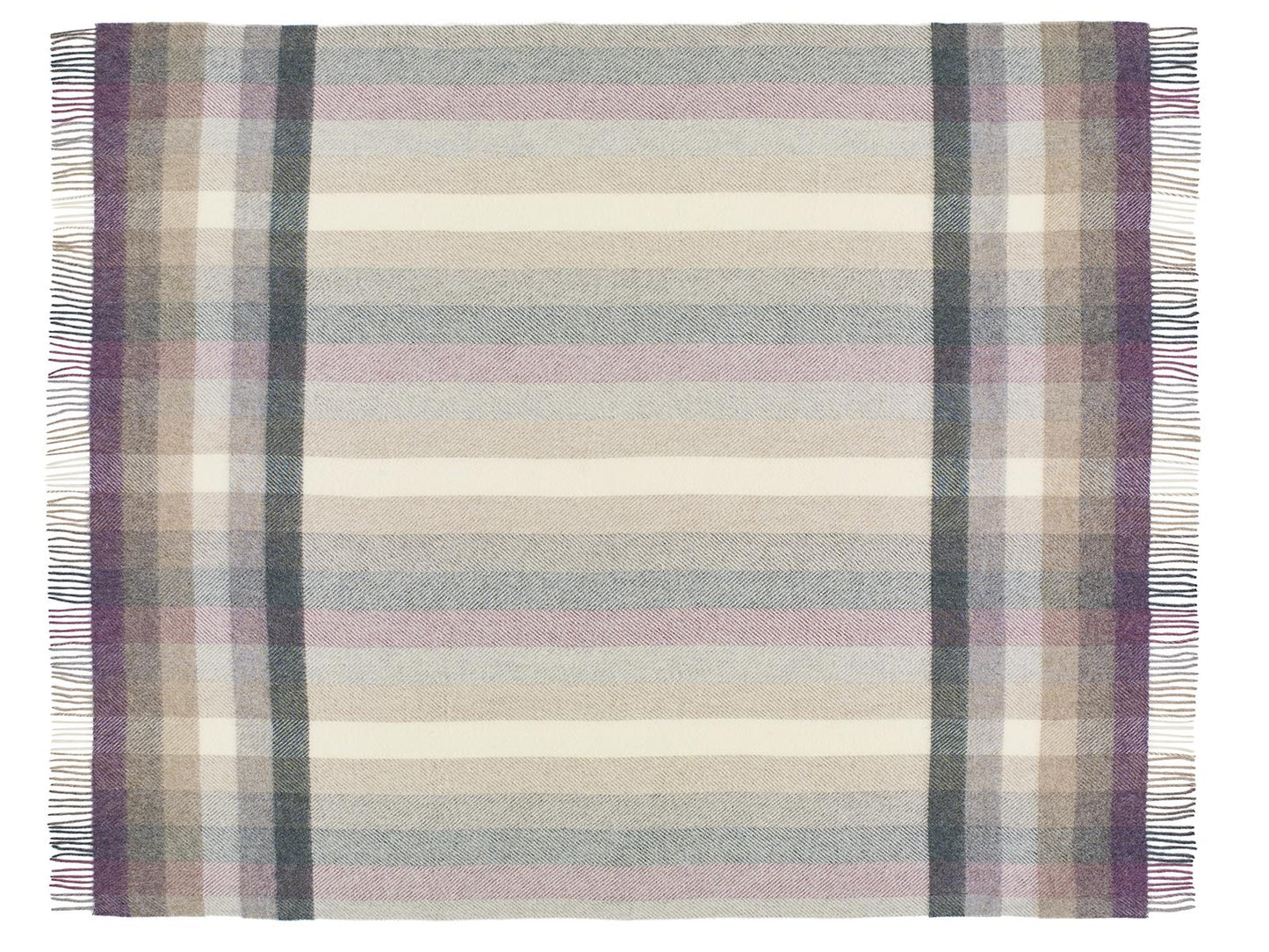 Woodale Pure New Wool Shetland Throw - Heather