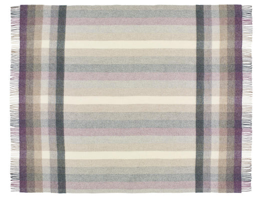 Woodale Pure New Wool Shetland Throw - Heather
