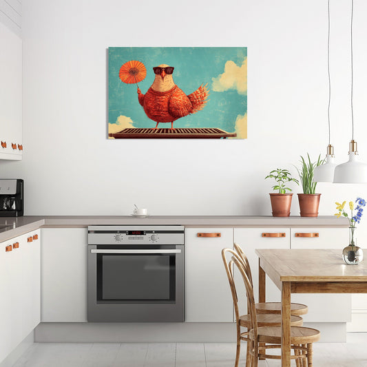 Turkey on the Grill Canvas