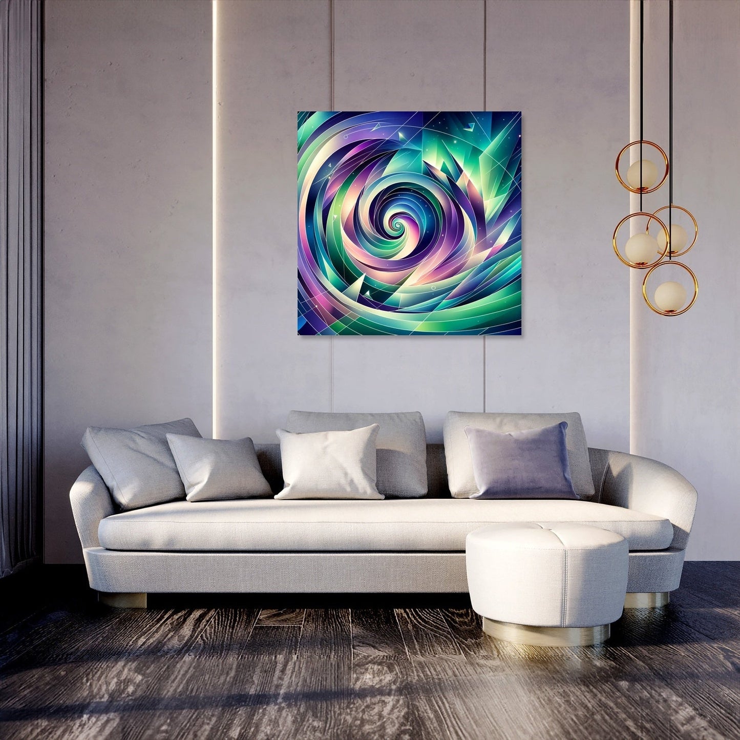 Aurora Geometry Canvas
