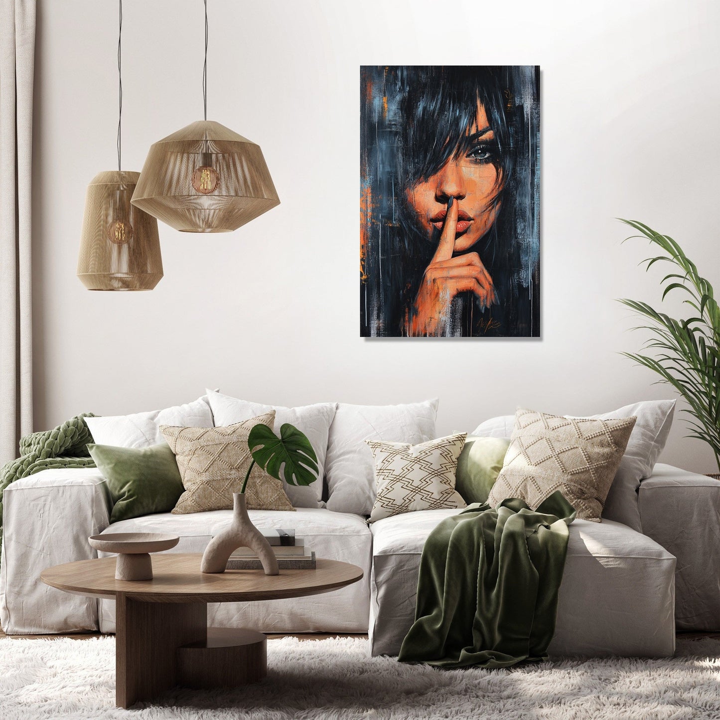 Enigmatic Shush Canvas