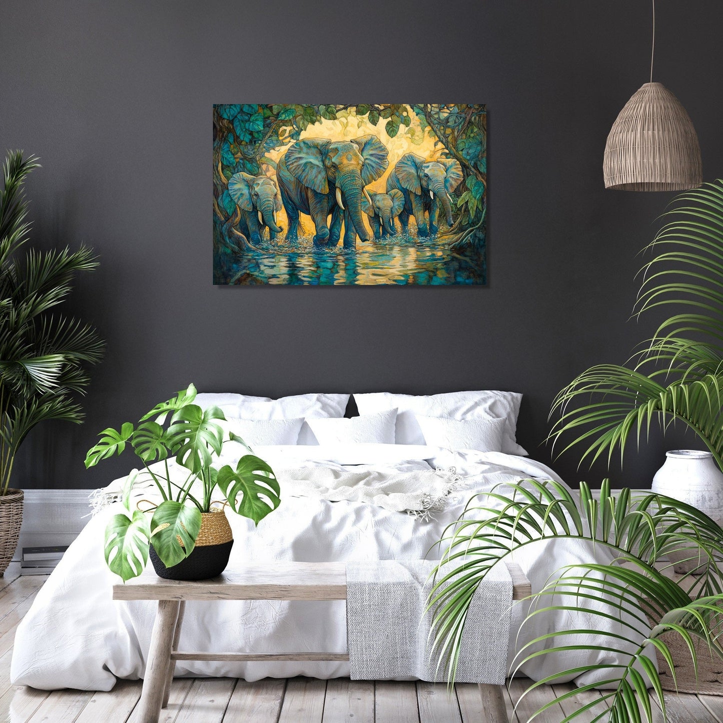 Elephant's River Reverie Canvas