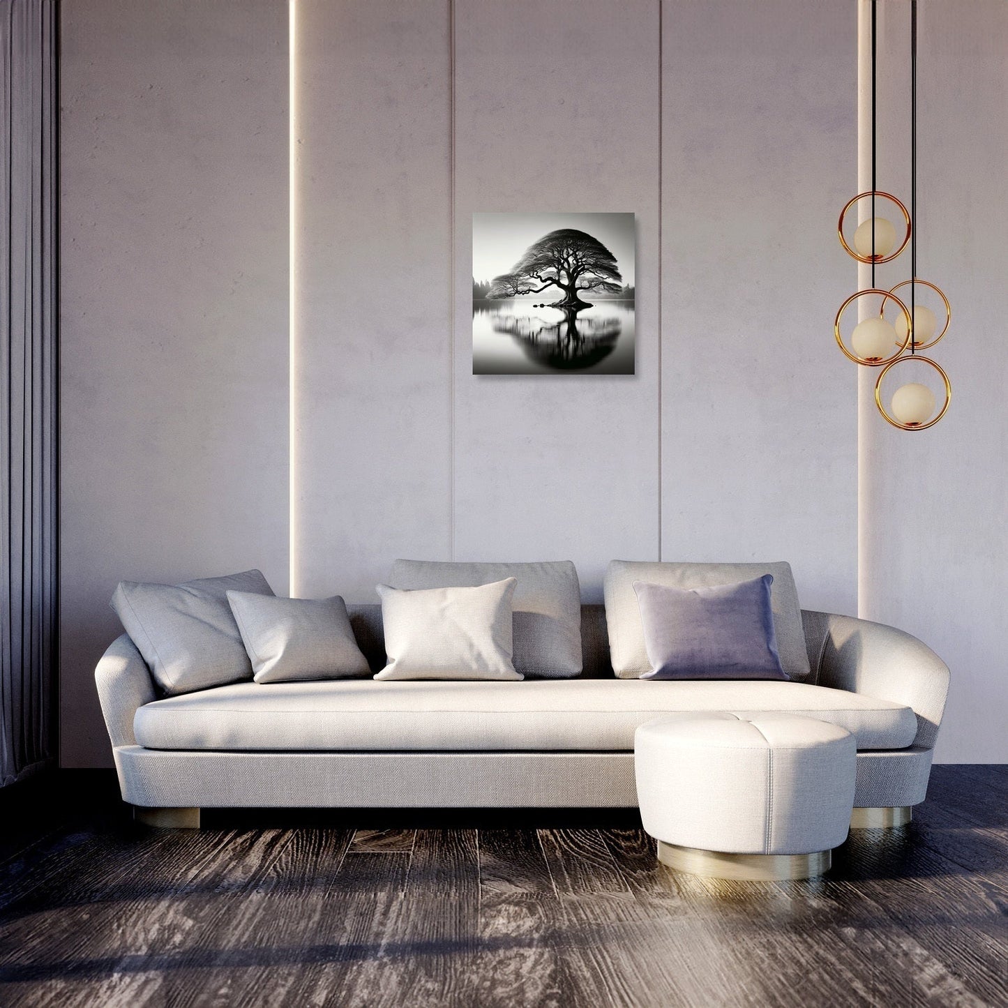 Gilded Waterscape Canvas