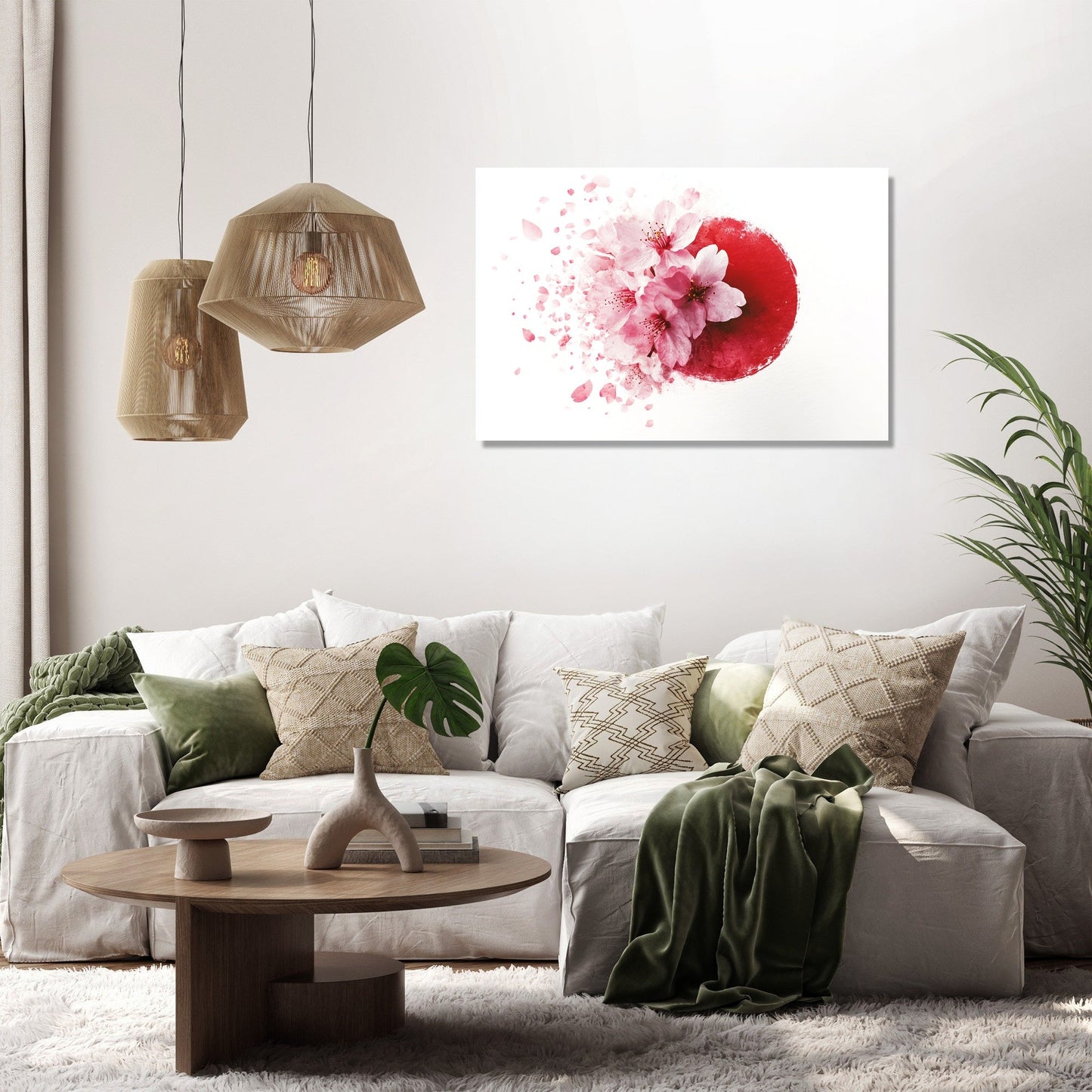Cherry Blossom Emblem Canvas