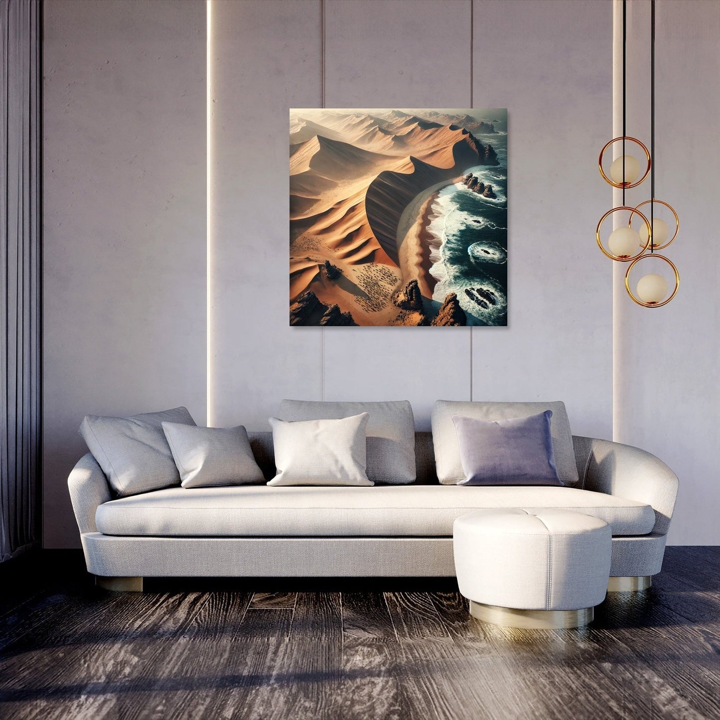 Desert Meets Ocean Canvas