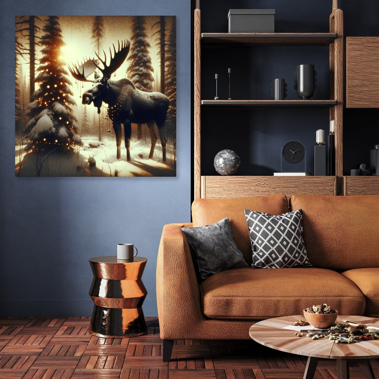 Festive Forest Majesty Canvas