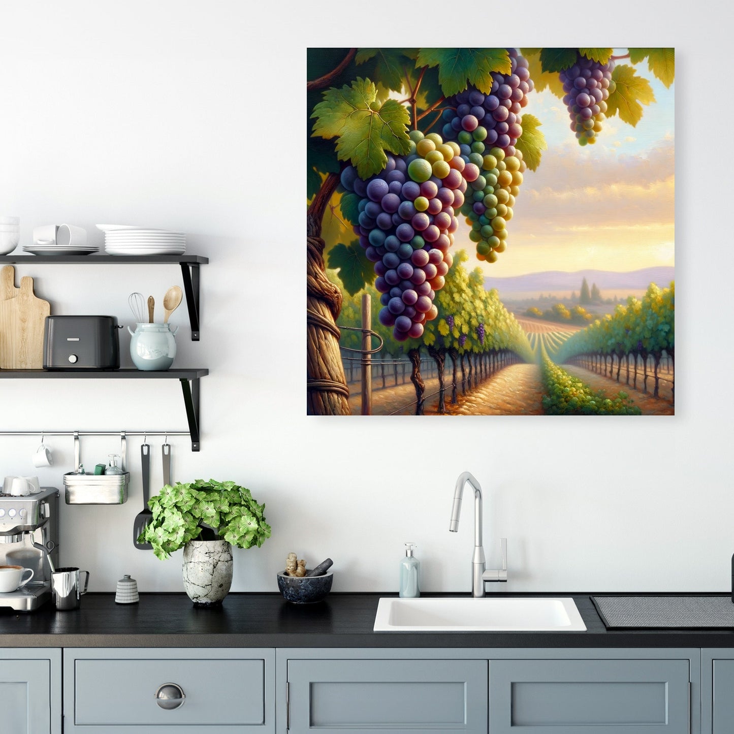 Vintage Vineyard Dreams Canvas