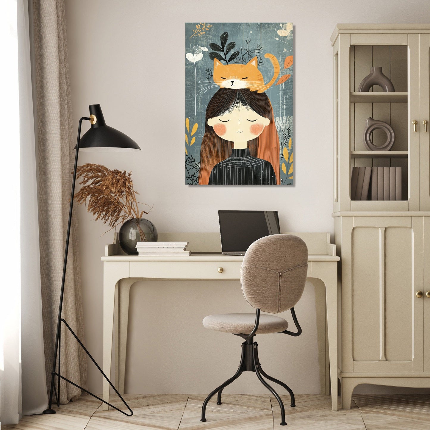 Cat-Headed Woman Canvas