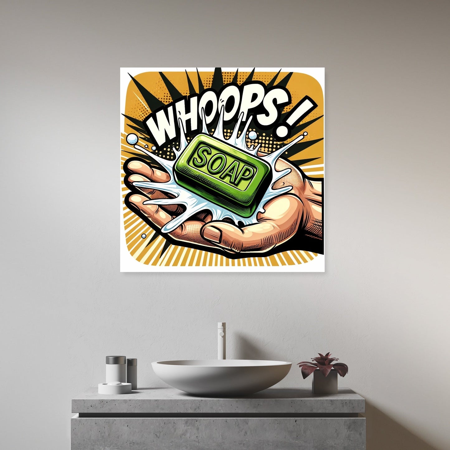 Soapy Slip Canvas