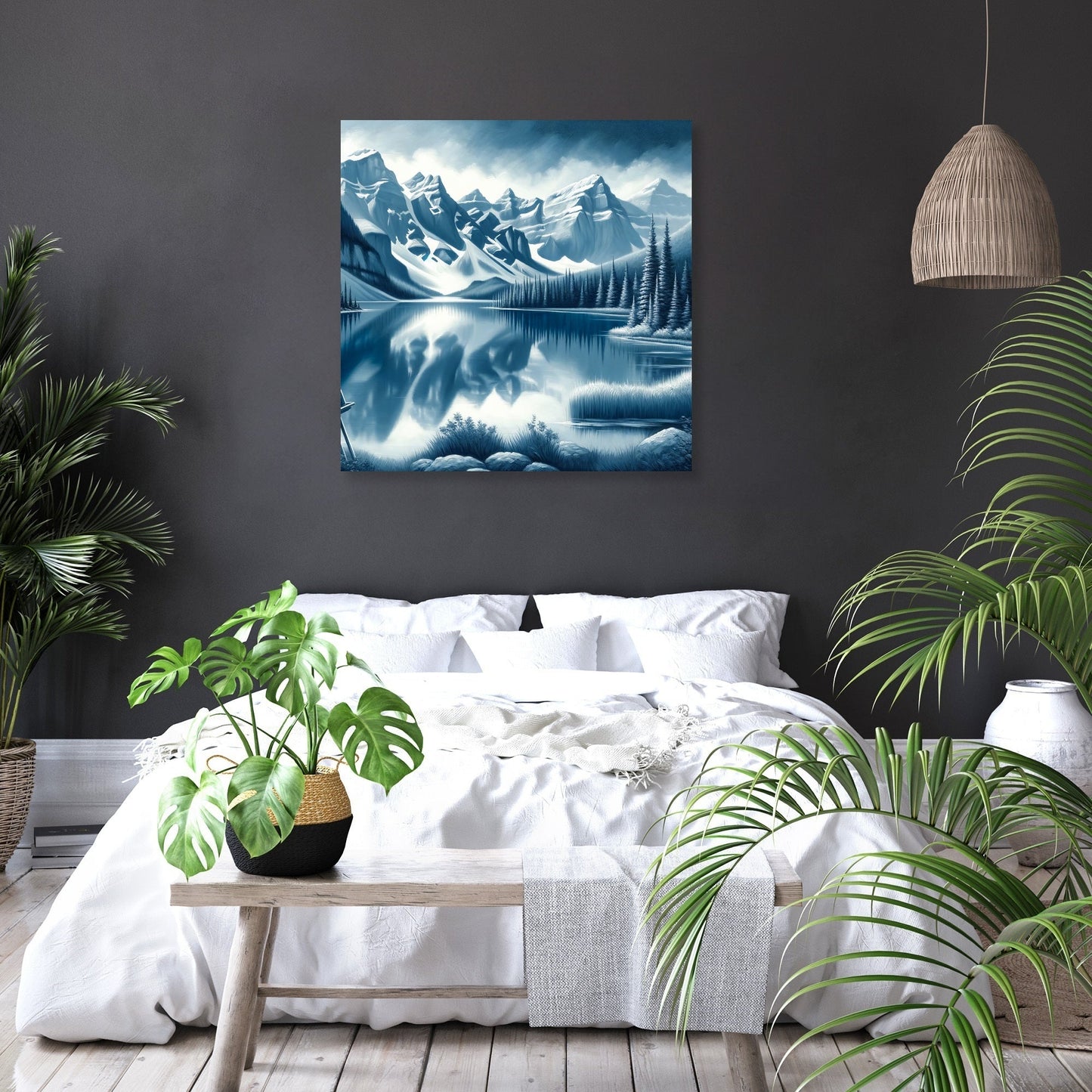 Banff Mountain Reflection Canvas