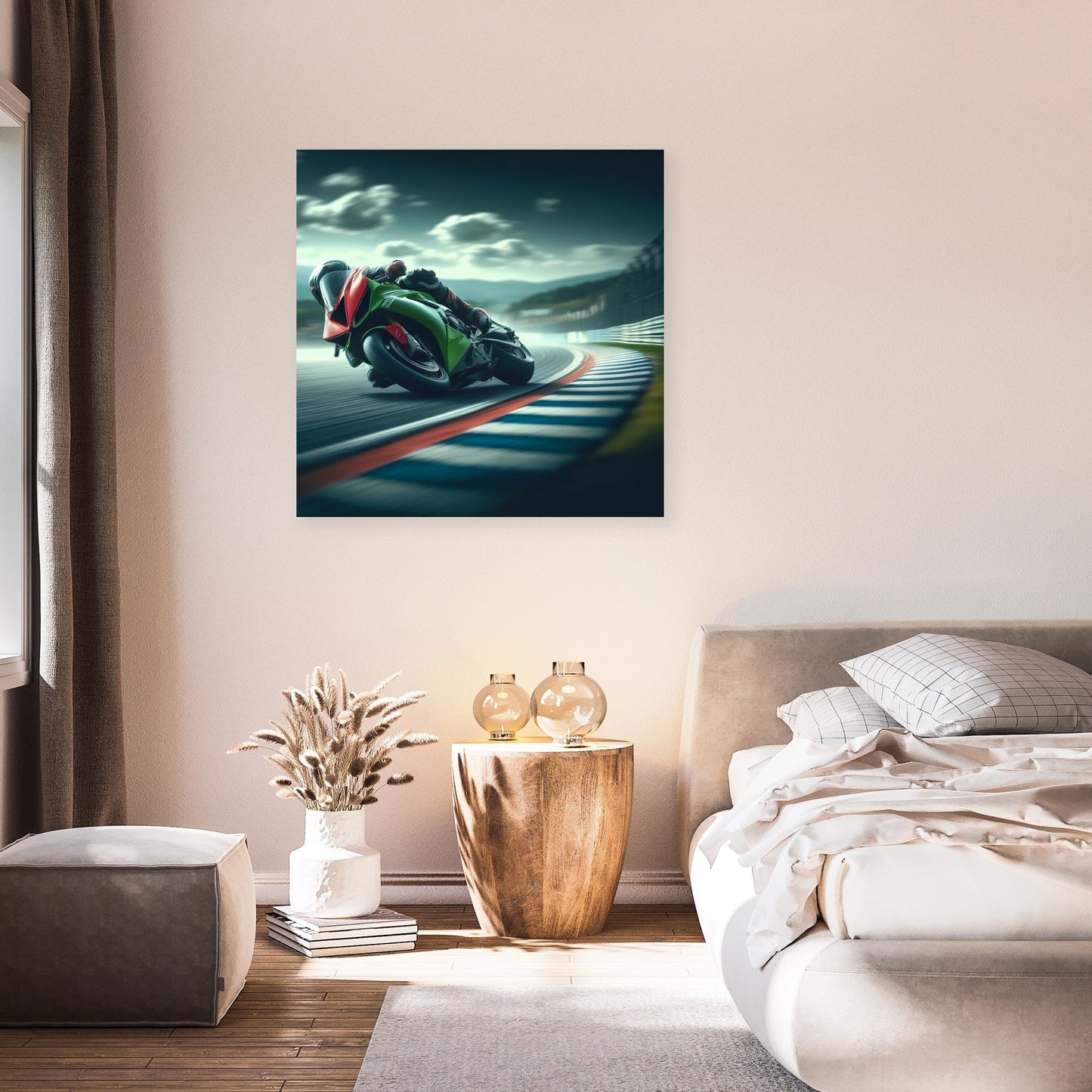 Racetrack Rush Canvas