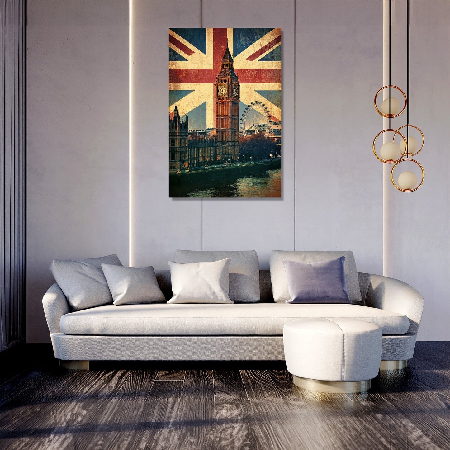 Union Jack Skyline Canvas