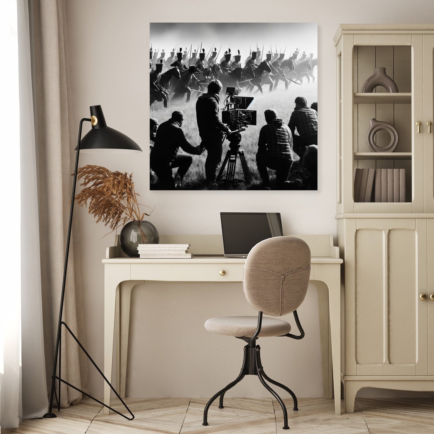 Battlefield Reenactment Canvas