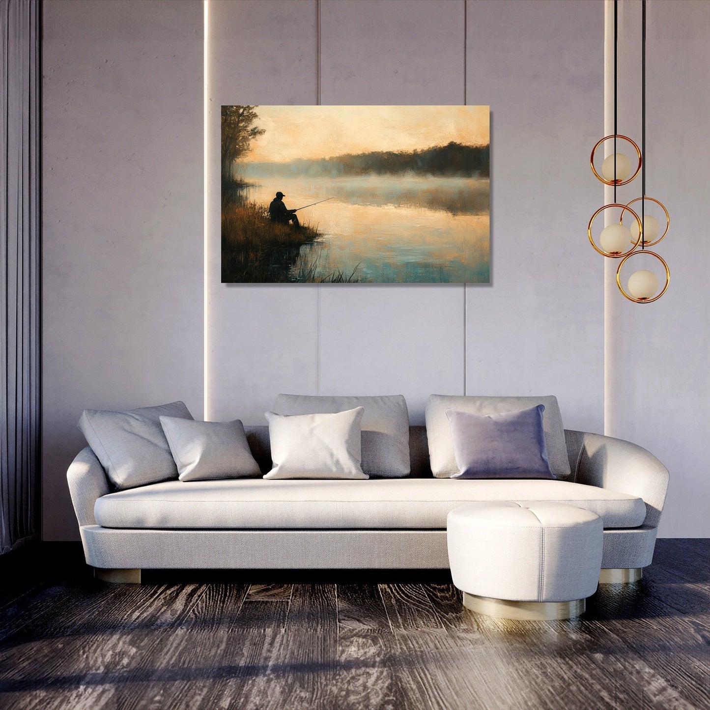 Angler's Dawn Canvas