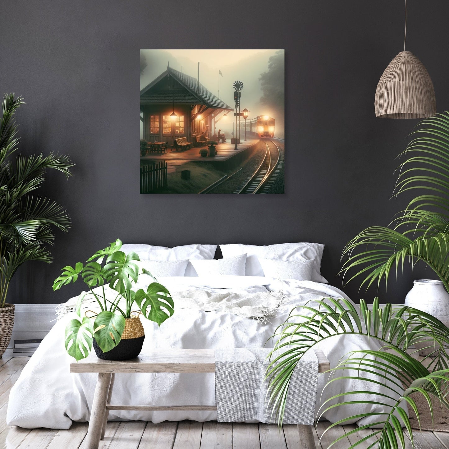 Dawn's Quiet Station Canvas