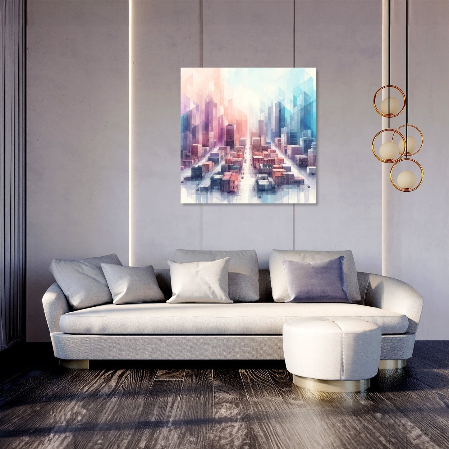 Dreamy Cityscape Canvas