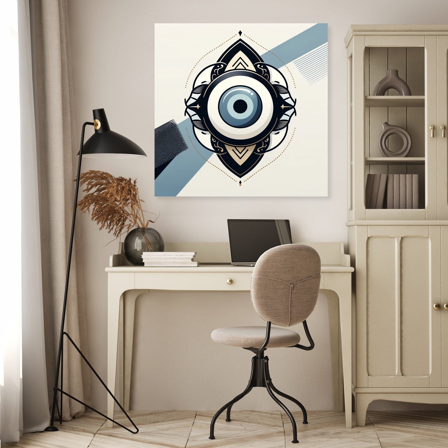Modern Nazar Protection Canvas