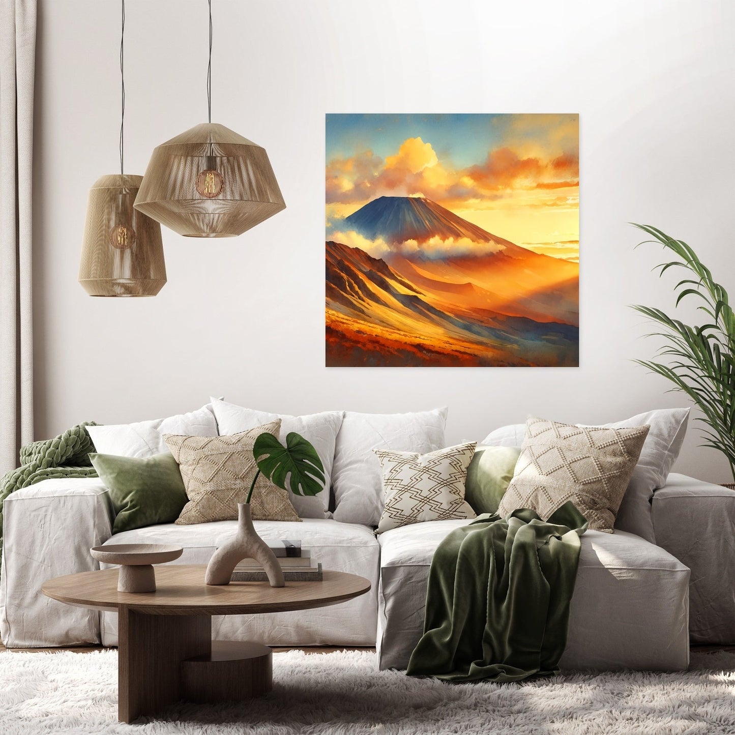 Mauna Kea Sunset Glow Canvas