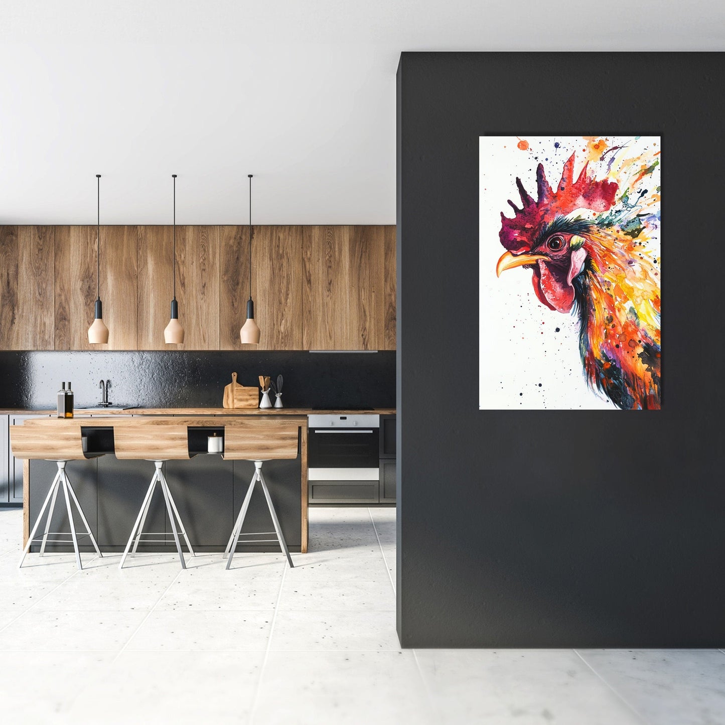Radiant Rooster Canvas