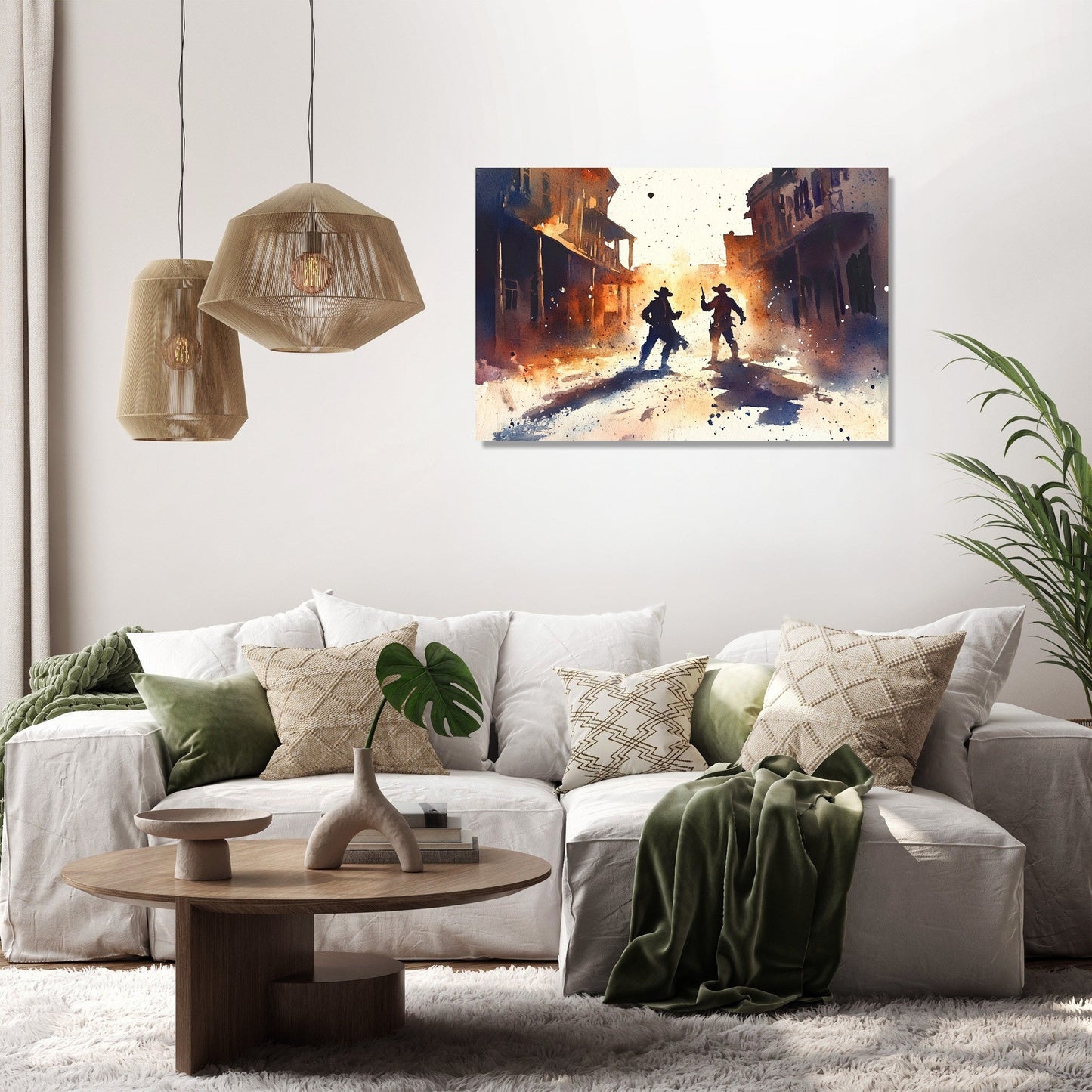 Outlaws at High Noon Canvas