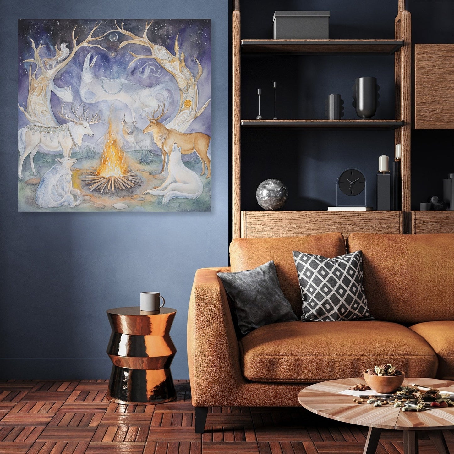 Sacred Animal Fire Canvas