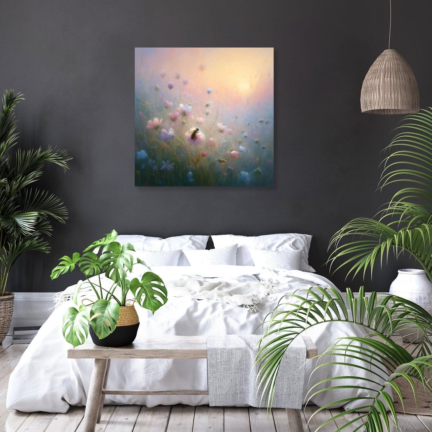 Whispers of the Meadow Bee Canvas